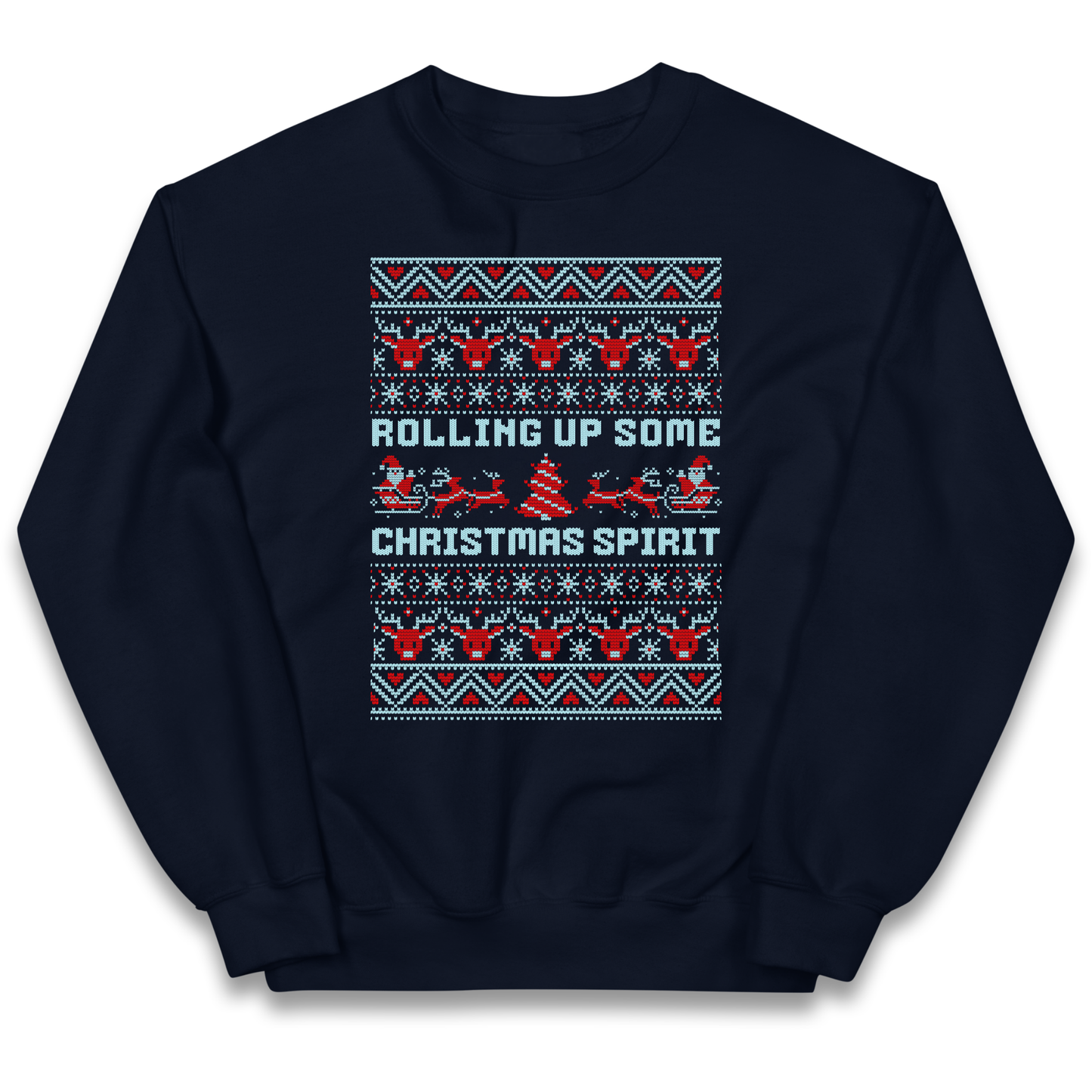 Rolling up Some Christmas Spirit kids sweatshirt