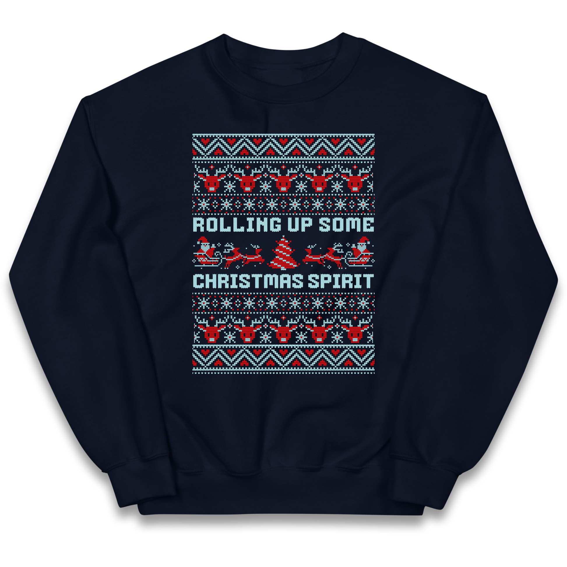 Rolling up Some Christmas Spirit kids sweatshirt