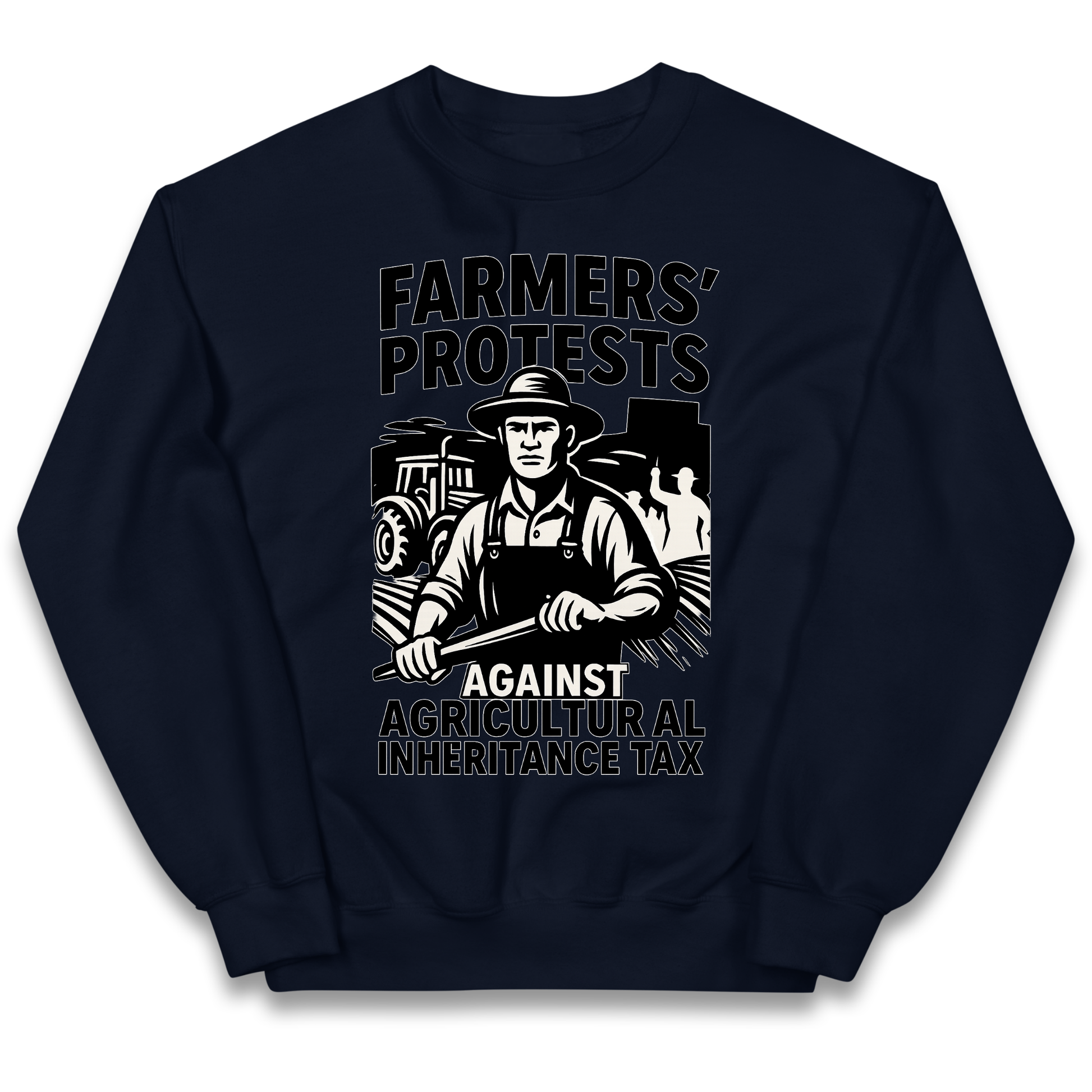 Farmers’ Protests Against Agricultural Inheritance Tax kids sweatshirt