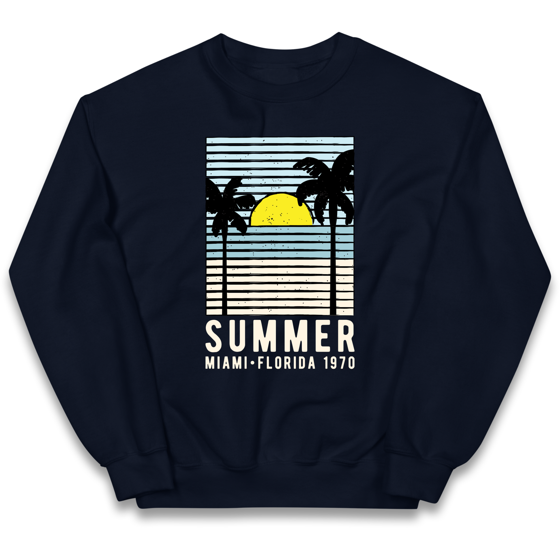 Summer Miami Florida 1970 kids sweatshirt