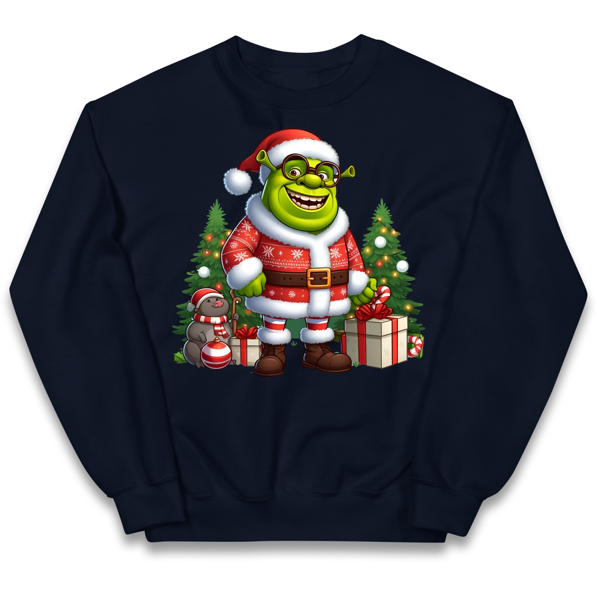 Shrek Santa Claus Presents kids sweatshirt