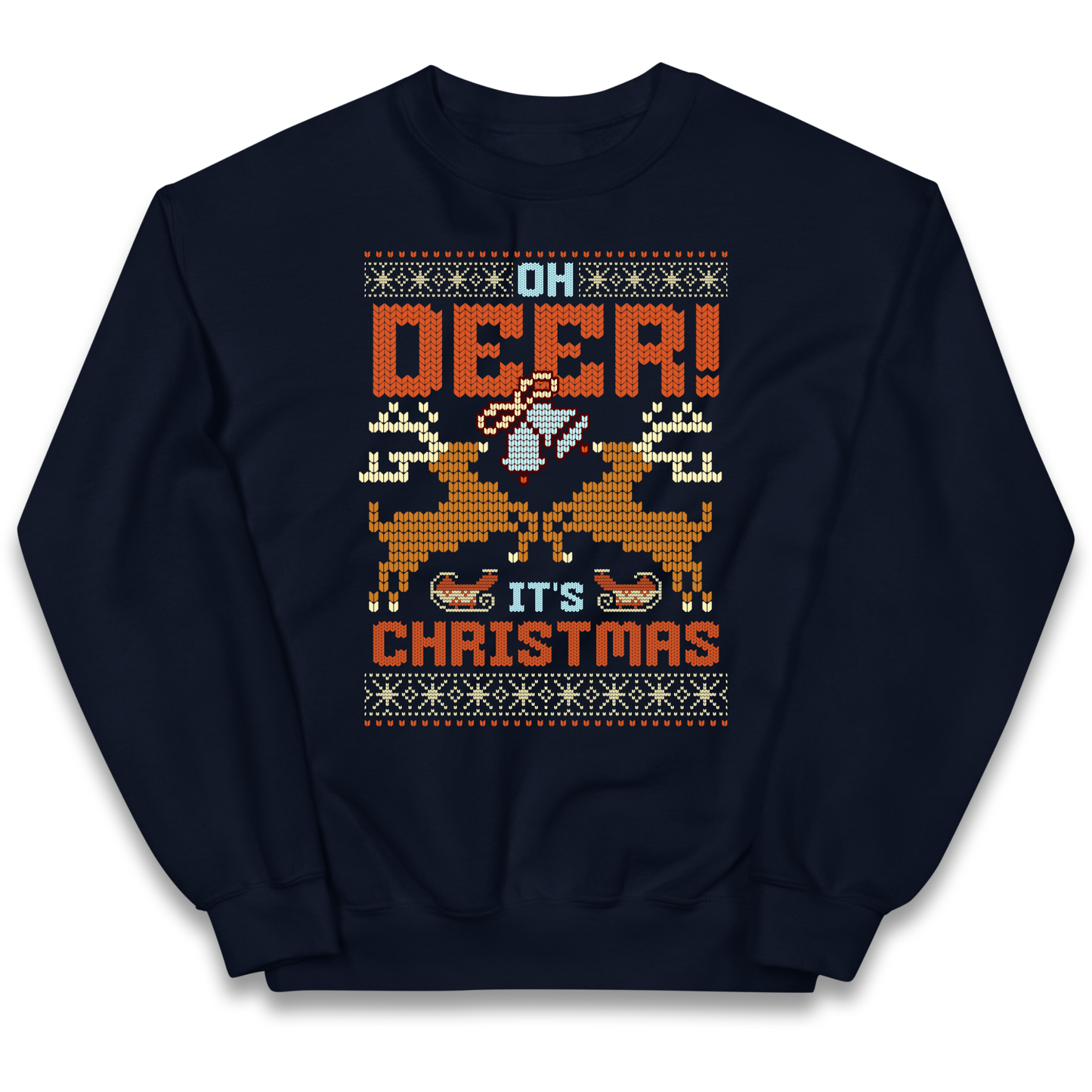 Oh Deer its Christmas kids sweatshirt