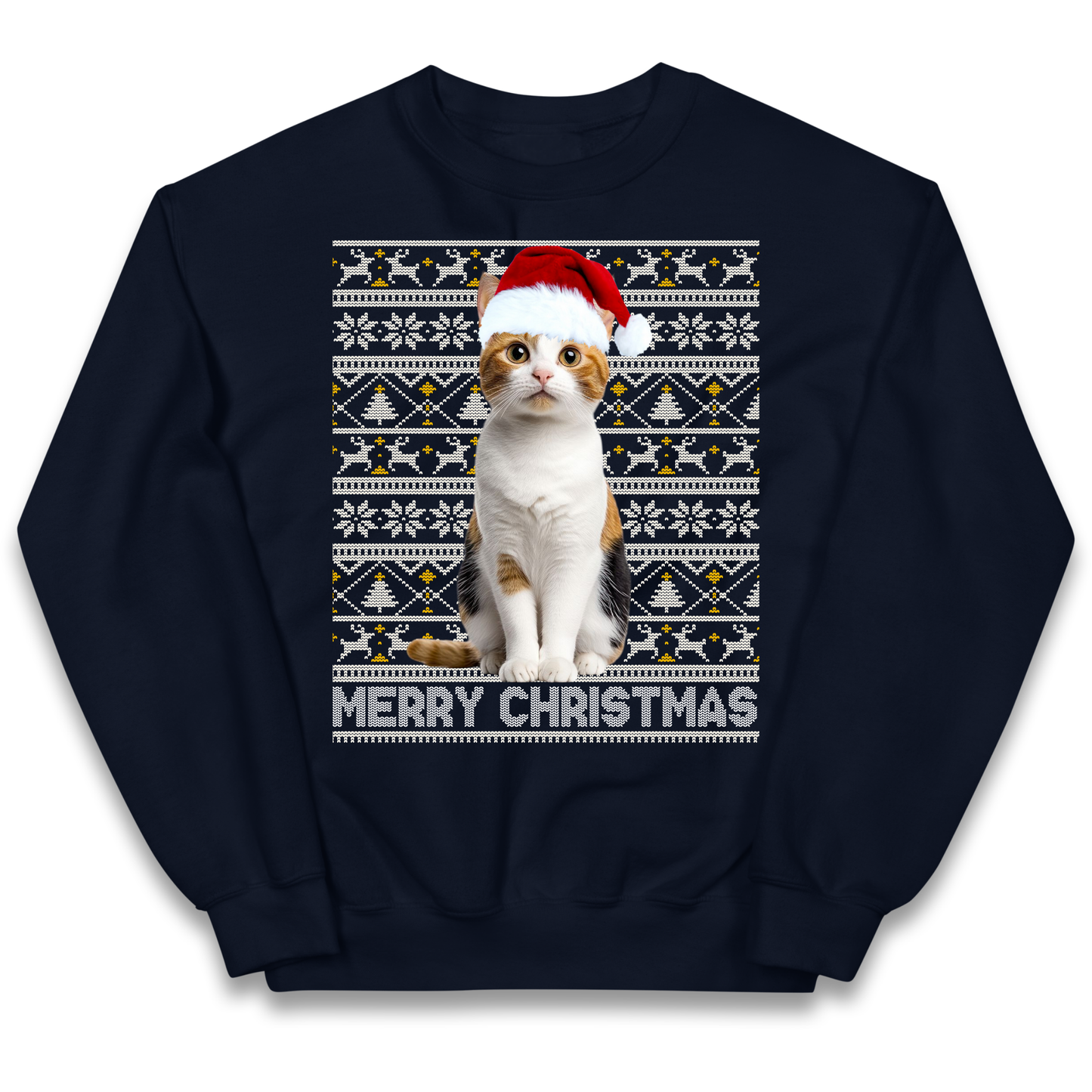 Merry Christmas Cat kids sweatshirt