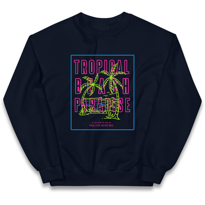 Tropical Beach Paradise kids sweatshirt