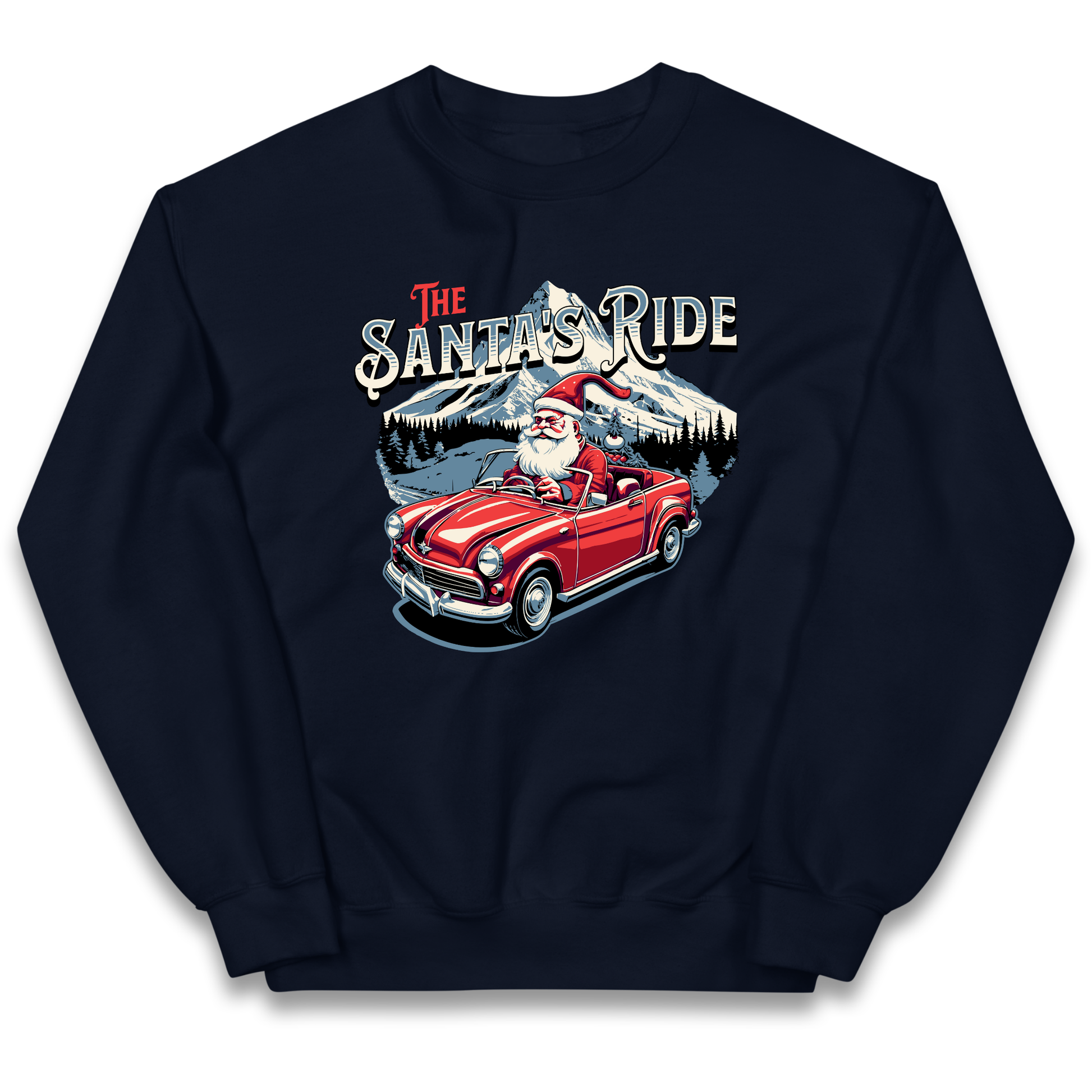 The Santas Ride Christmas kids sweatshirt