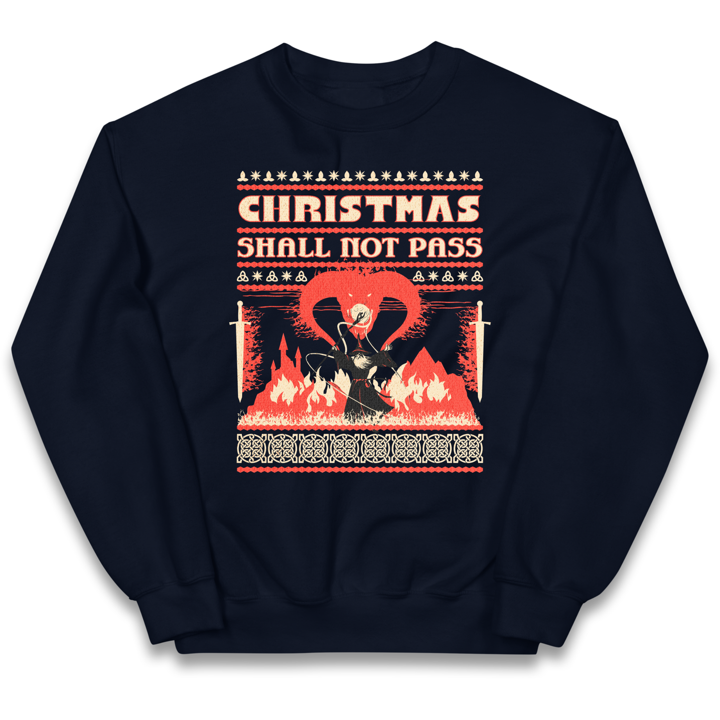 Christmas Shall Not Pass kids sweatshirt