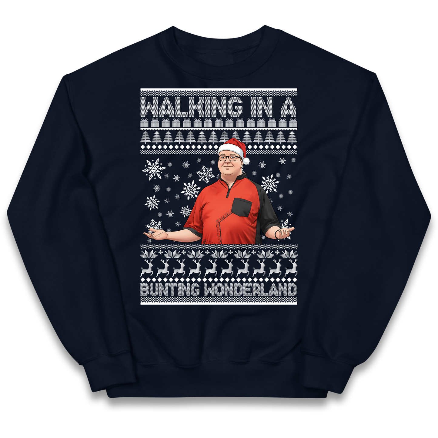 Bunting Wonderland Kids Sweatshirt