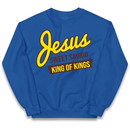 Jesus Sweet Saviour King of Kings Kids Jumper