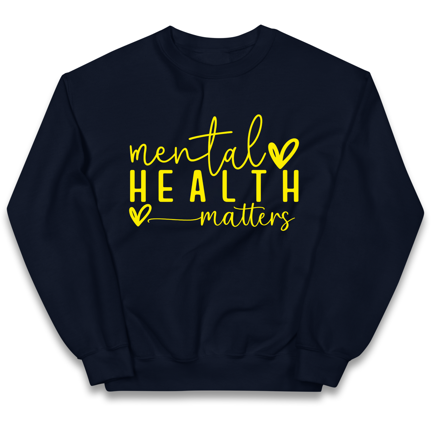 Yellow Mental Health kids sweatshirt