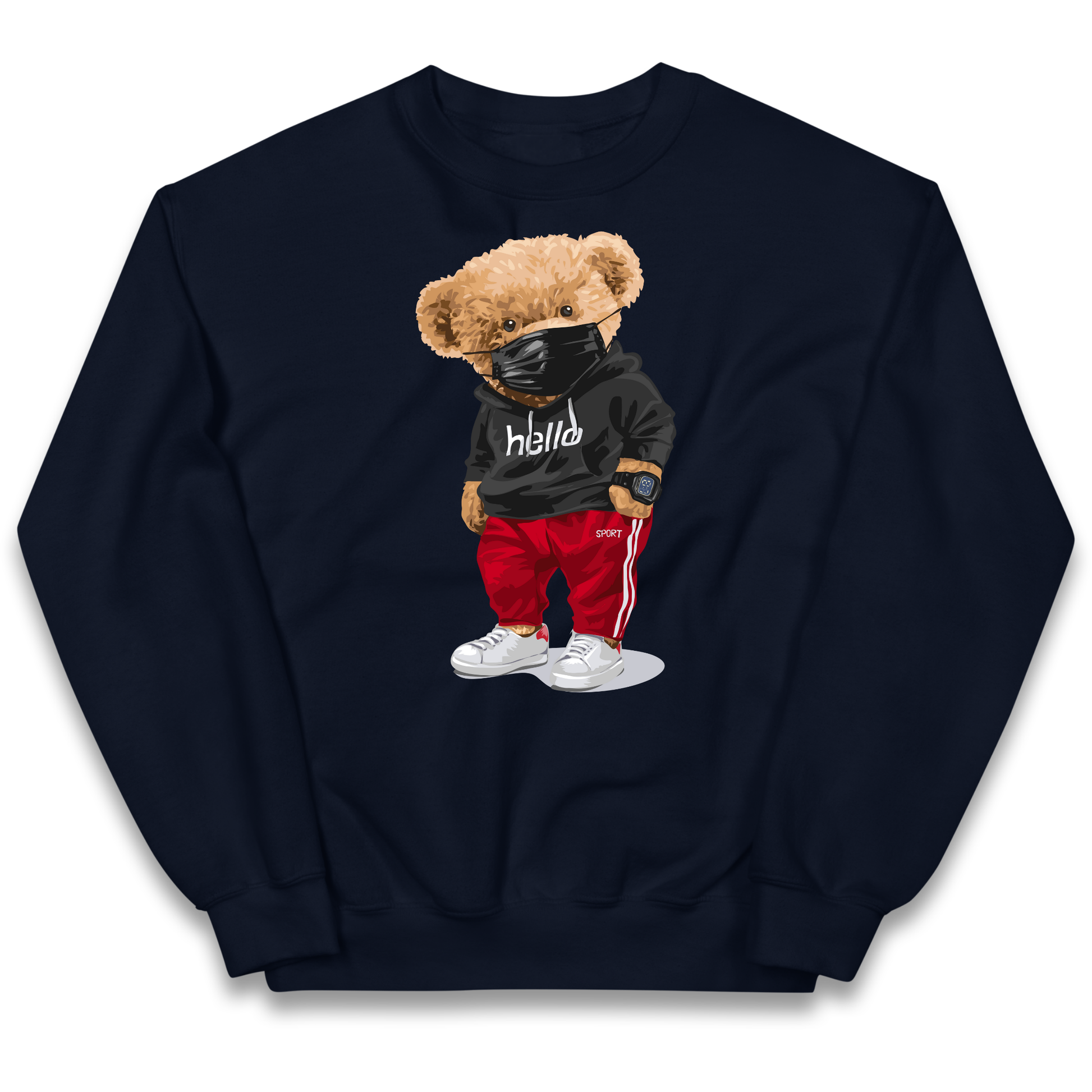 Teddy Bear Hello Streetwear kids sweatshirt