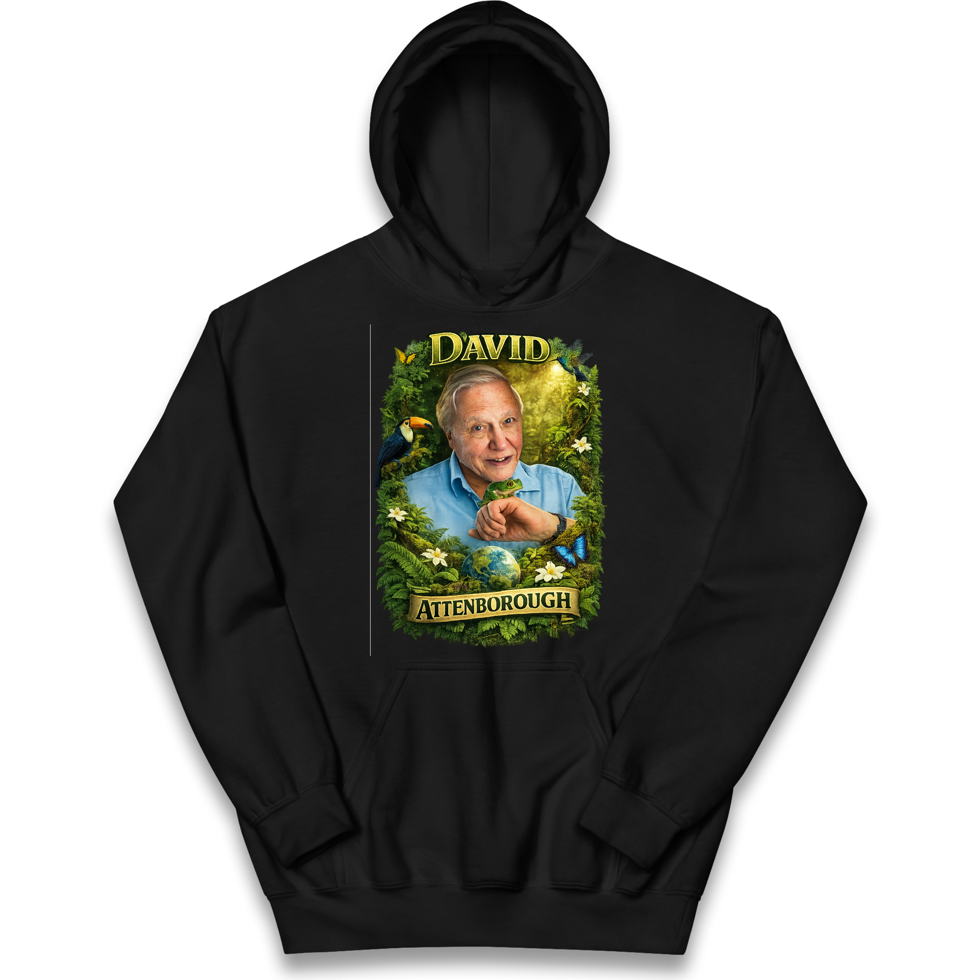 David Attenborough Kids Hoodie
