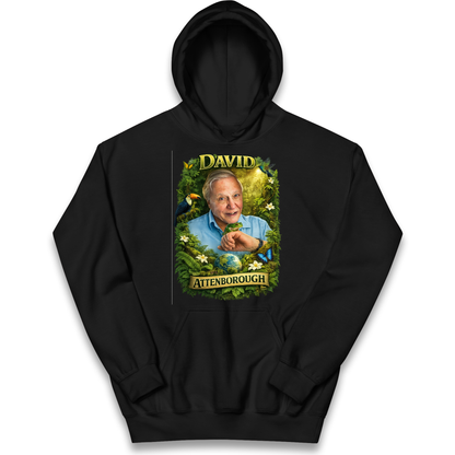 David Attenborough Kids Hoodie