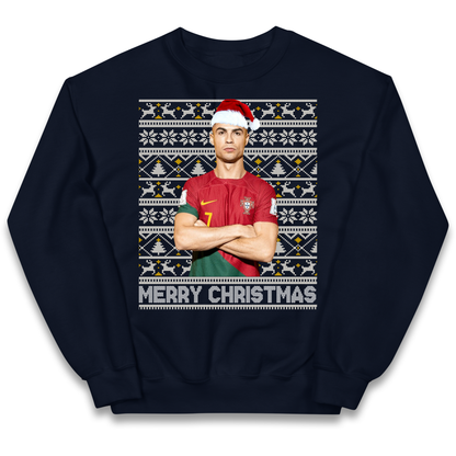 Merry Christmas Ronaldo kids sweatshirt