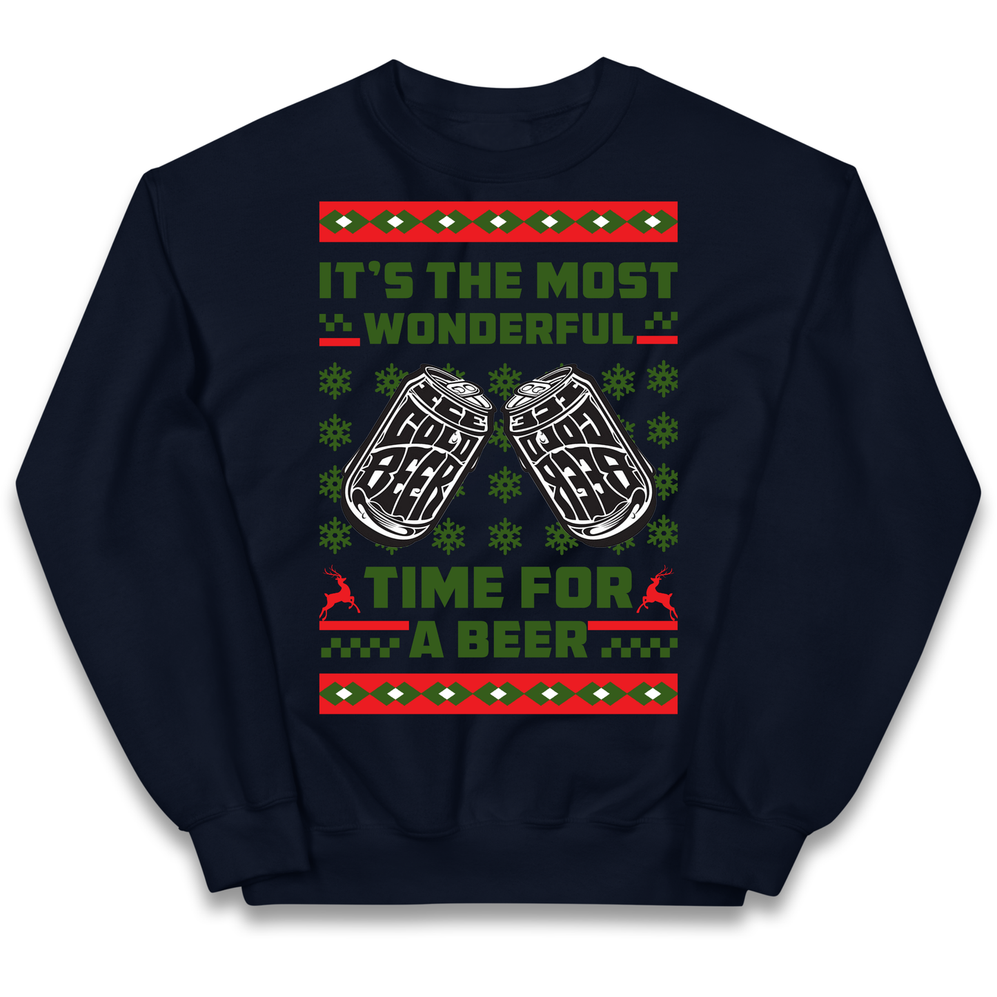 Its The Most Wonderful Time For A Beer Christmas kids sweatshirt