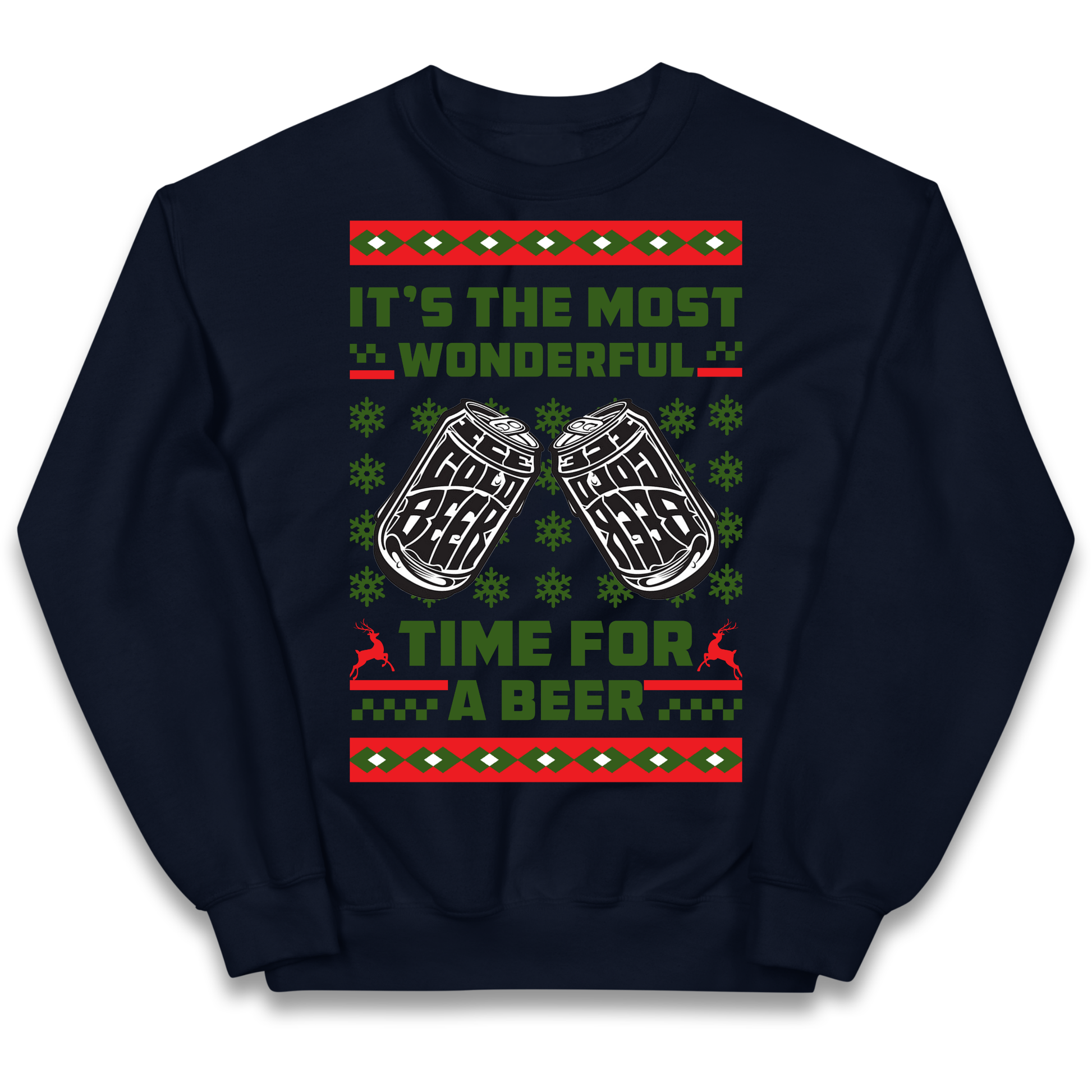 Its The Most Wonderful Time For A Beer Christmas kids sweatshirt