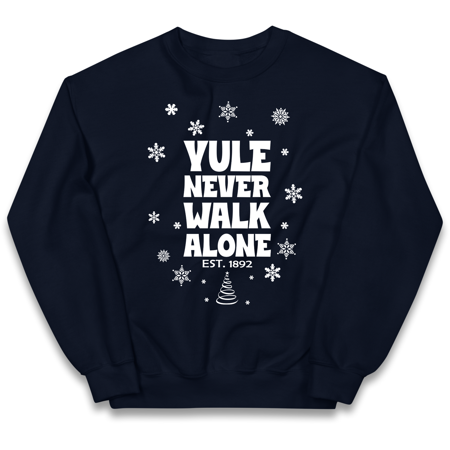 Yule Never Walk Alone Liverpool Christmas kids sweatshirt