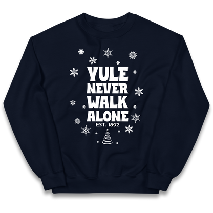 Yule Never Walk Alone Liverpool Christmas kids sweatshirt