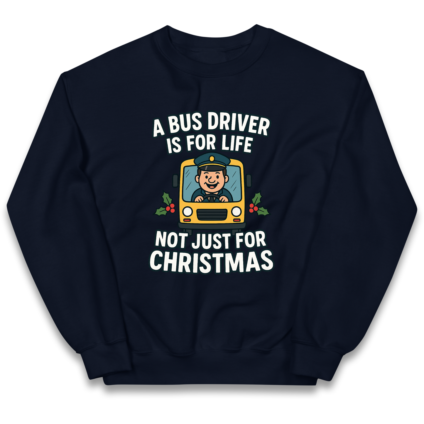 Bus Driver Christmas Kids Jumper