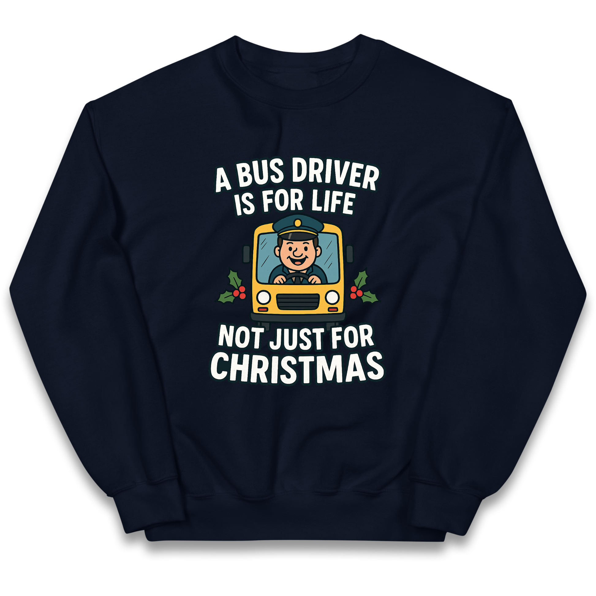 Bus Driver Christmas Kids Jumper
