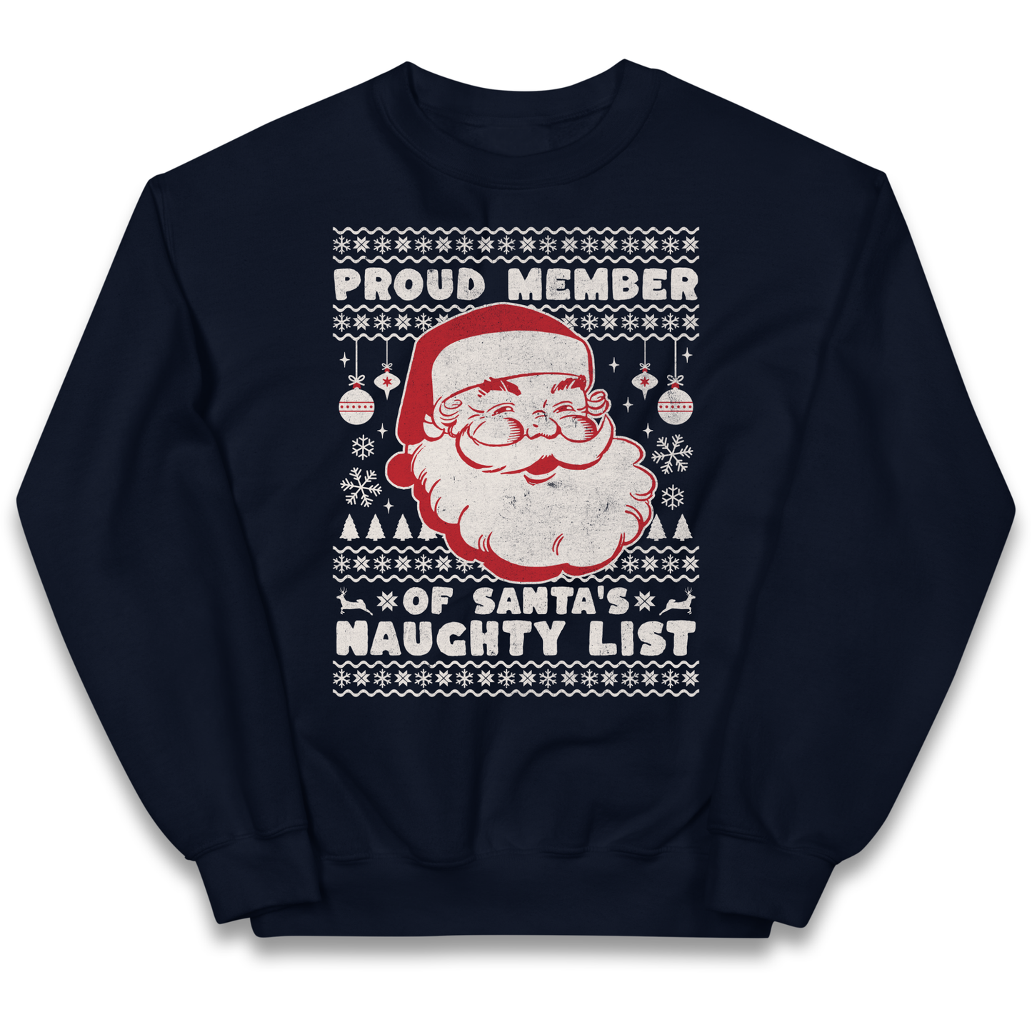 Proud Member Of Santas Naughty List Christmas kids sweatshirt