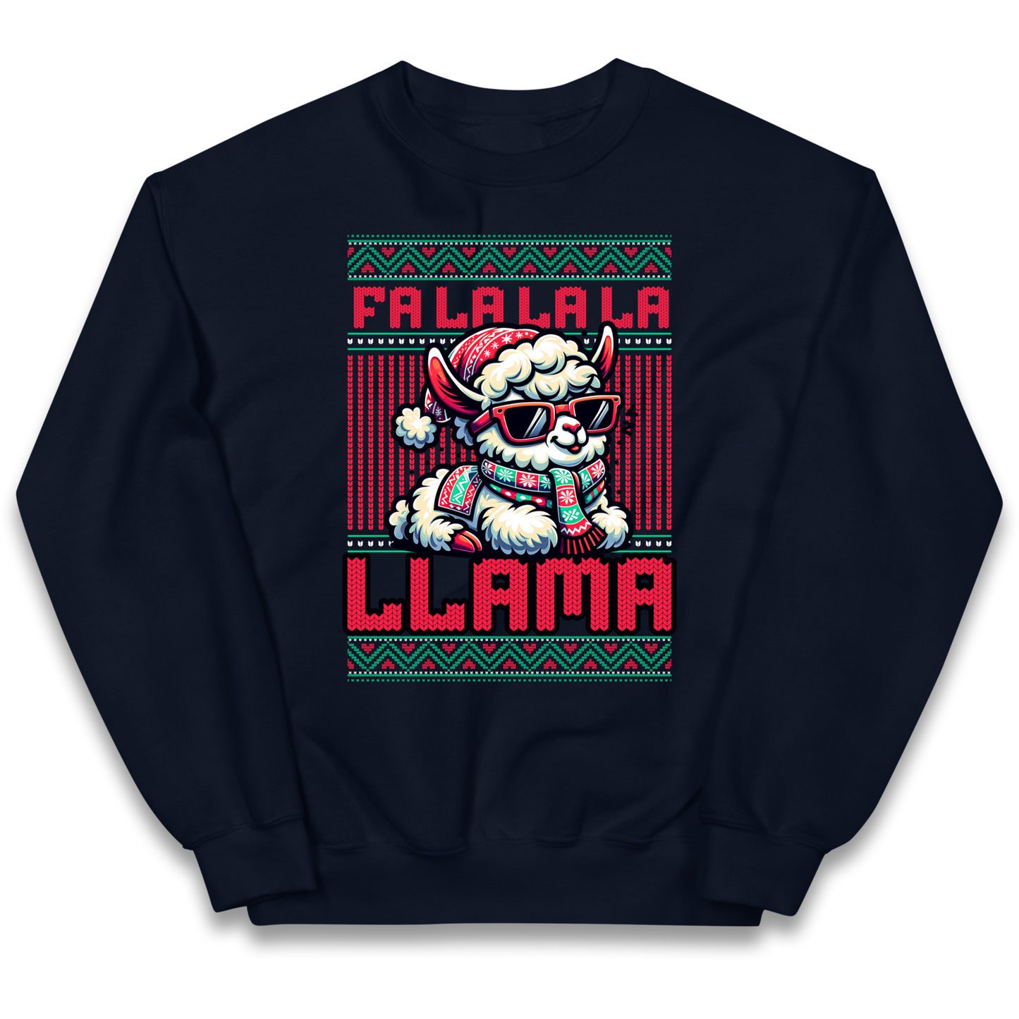 FA LA LA LA LLAMA kids sweatshirt