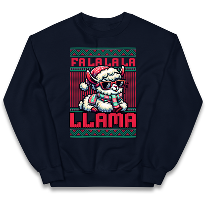 FA LA LA LA LLAMA kids sweatshirt