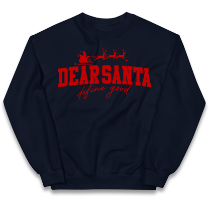 Dear Santa Christmas kids sweatshirt