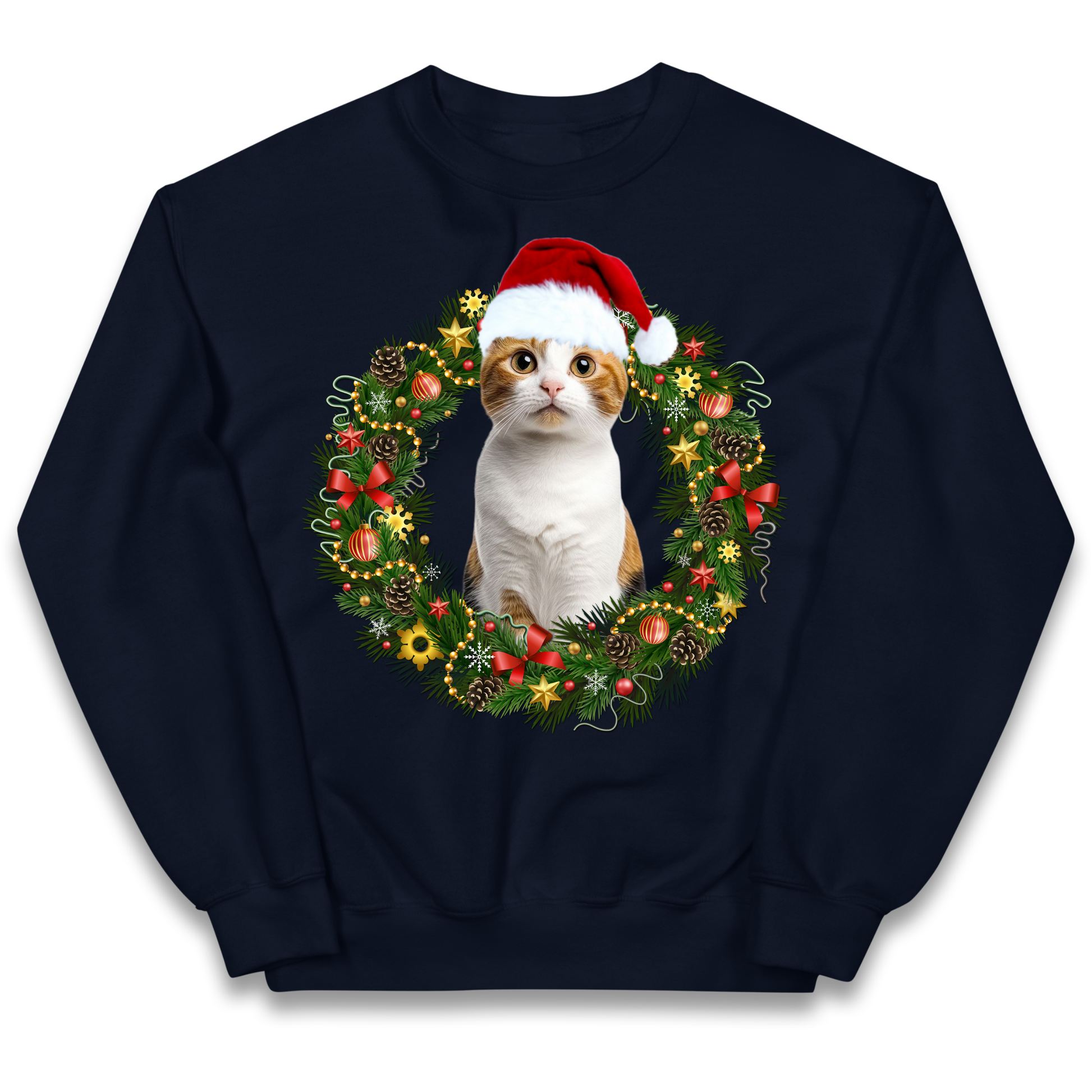 Cat Christmas kids sweatshirt