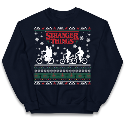 Stranger Things Christmas kids sweatshirt