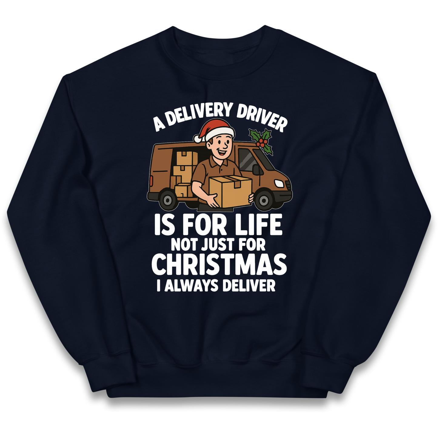 Delivery Driver Christmas Kids Jumper