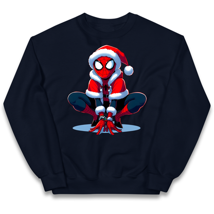 Spiderman Santa kids sweatshirt