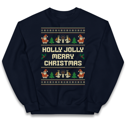 Holly Jolly Merry Christmas kids sweatshirt
