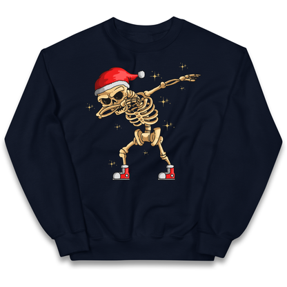 Santa Skellington Dabbing Christmas kids sweatshirt