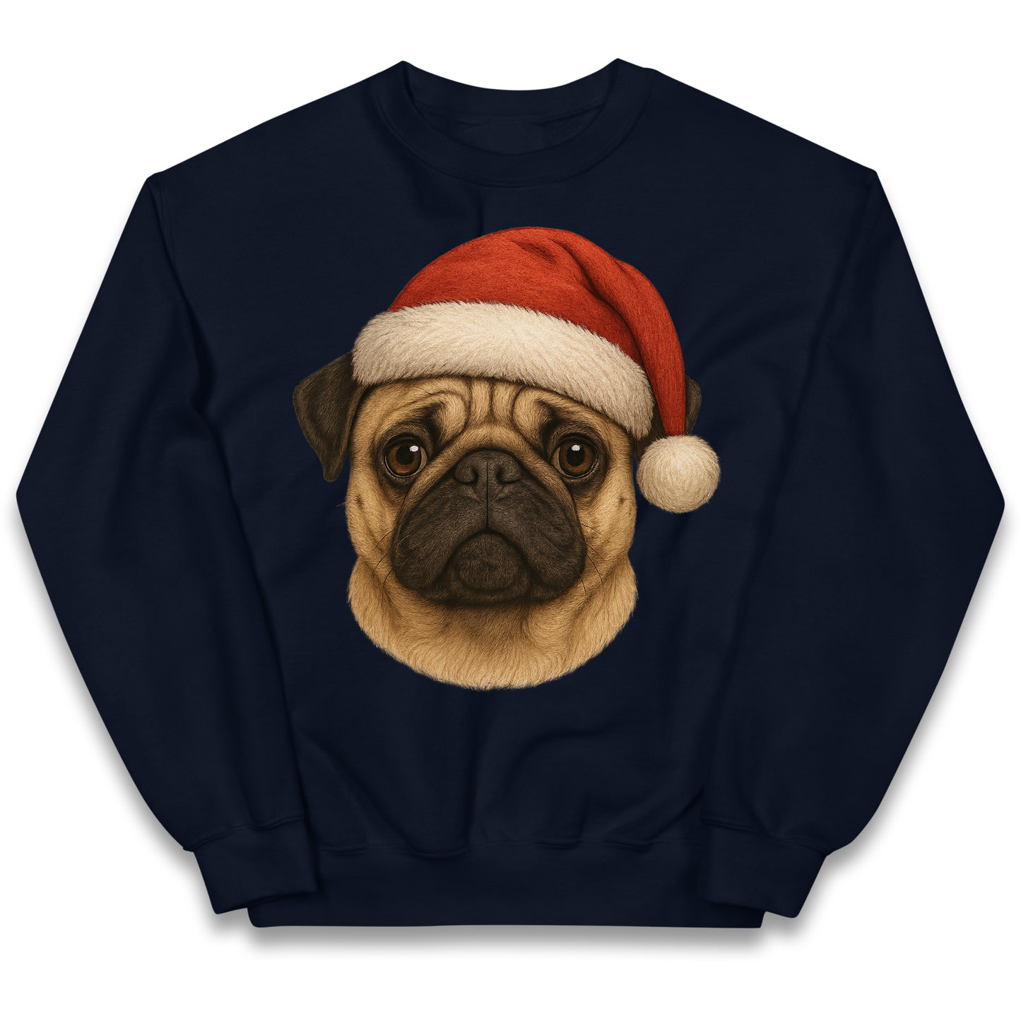 Pug Face Christmas kids sweatshirt