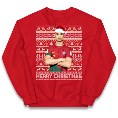 Merry Christmas Ronaldo kids sweatshirt
