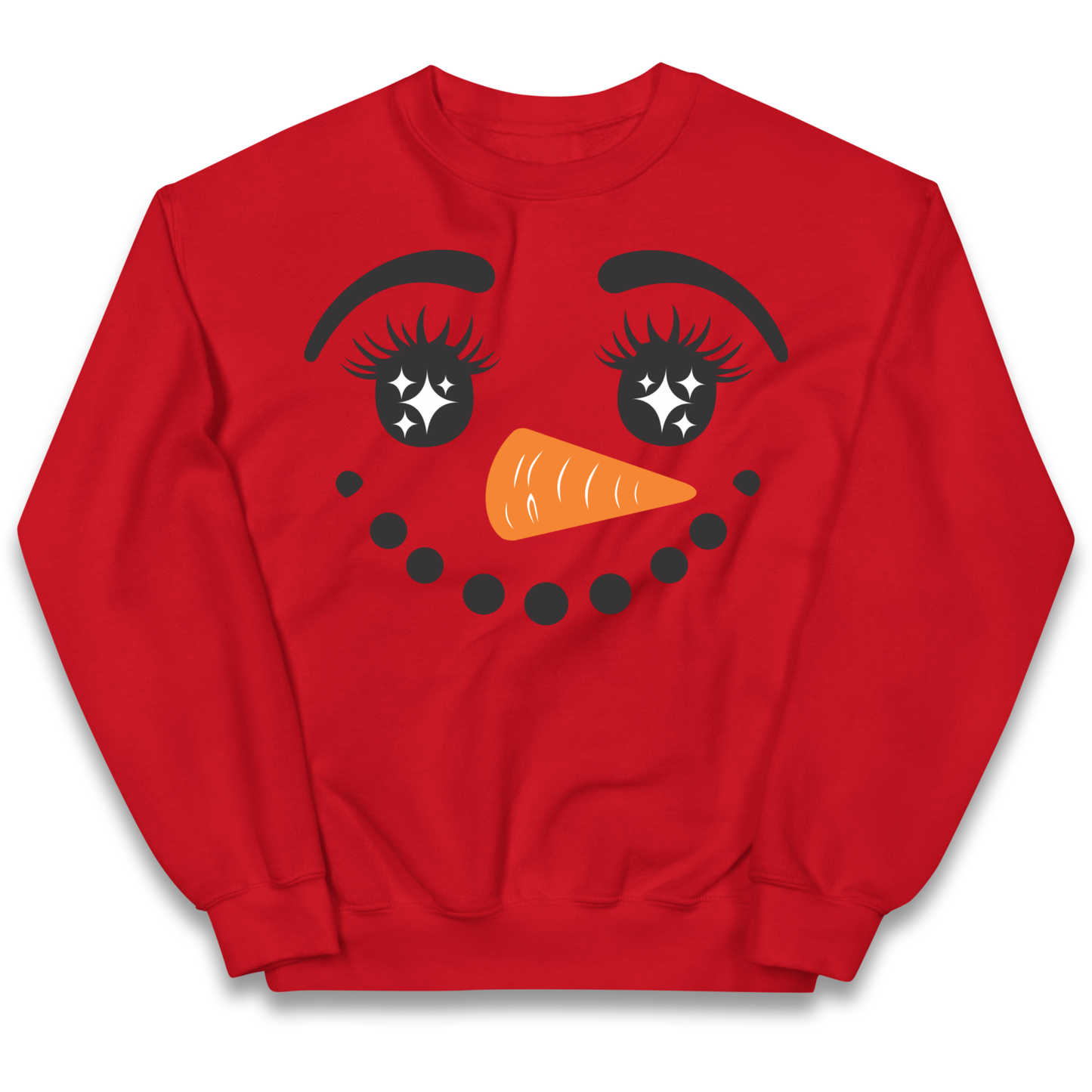 Snowman Face Christmas kids sweatshirt