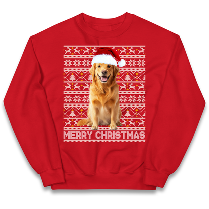 Merry Christmas Dog kids sweatshirt