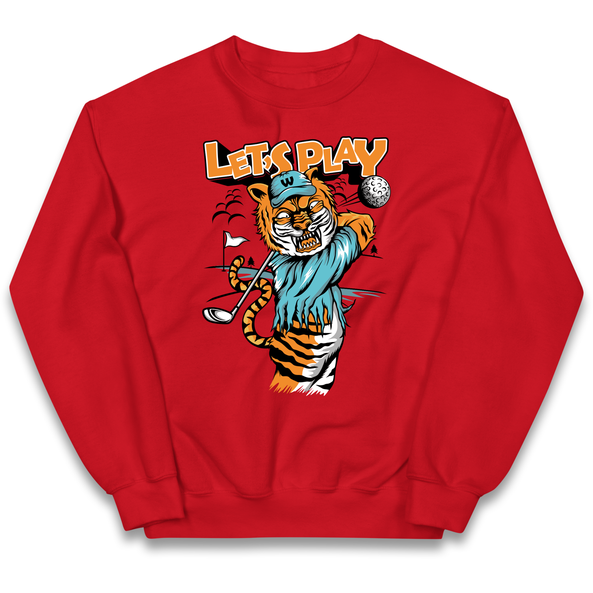 Lets Play Golf Tiger kids sweatshirt