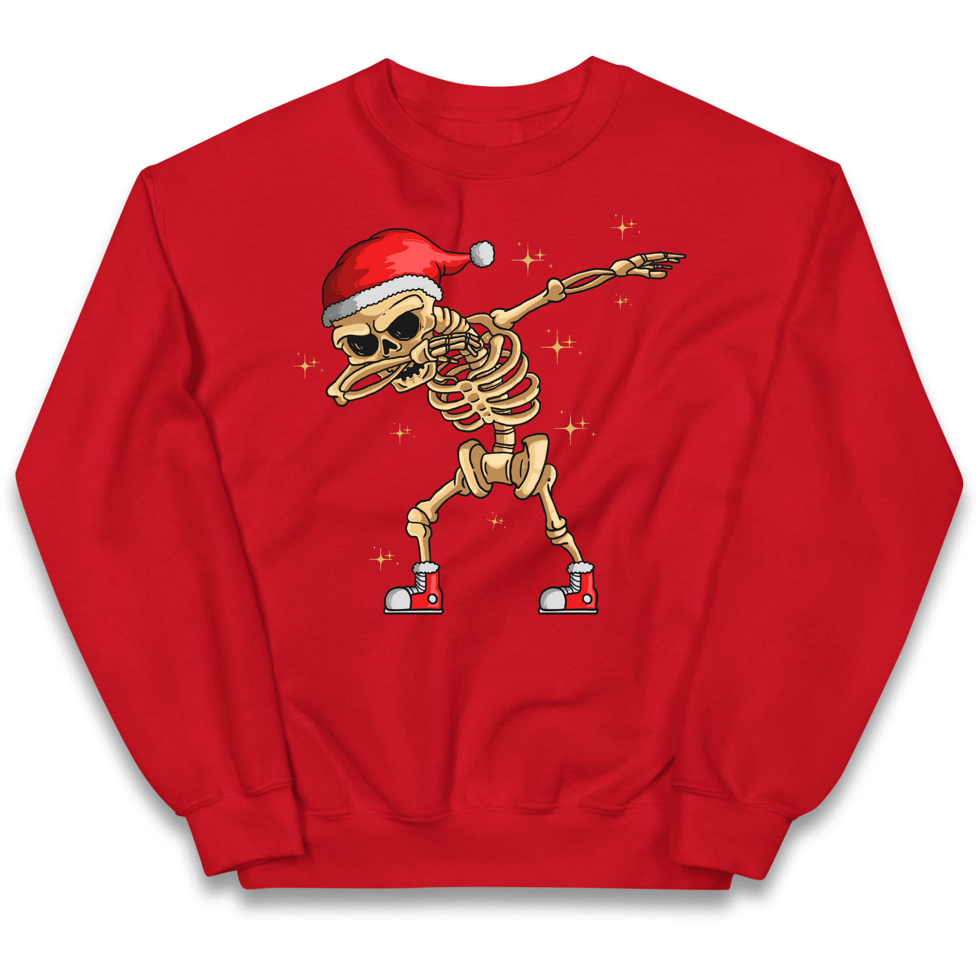 Santa Skellington Dabbing Christmas kids sweatshirt