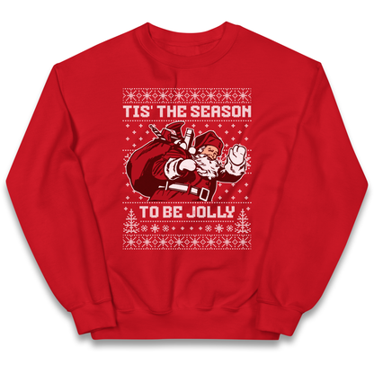 Tis The Season To Be Jolly Christmas kids sweatshirt
