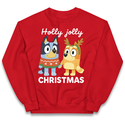 Kids Bluey Christmas Sweater