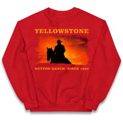 Yellowstone Dutton Ranch Since 1886 kids sweatshirt