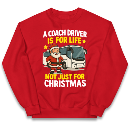 Coach Driver Christmas Kids Jumper