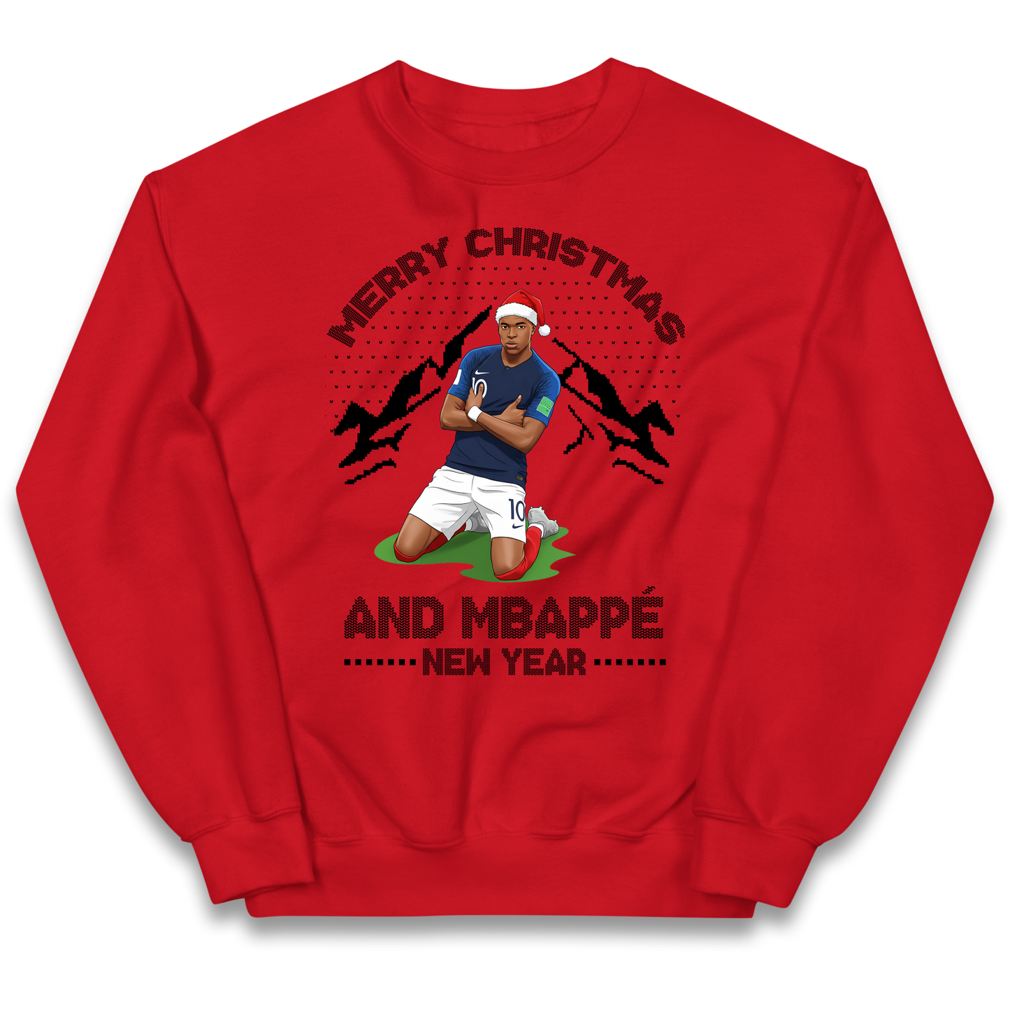 Mbappe Christmas Kids Sweatshirt
