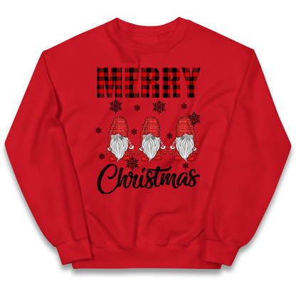 Merry Knomes Christmas Kids Sweatshirt