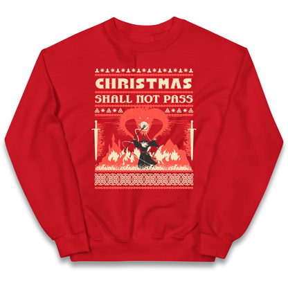Christmas Shall Not Pass kids sweatshirt
