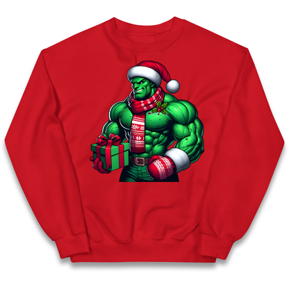 The Hulk Santa kids sweatshirt