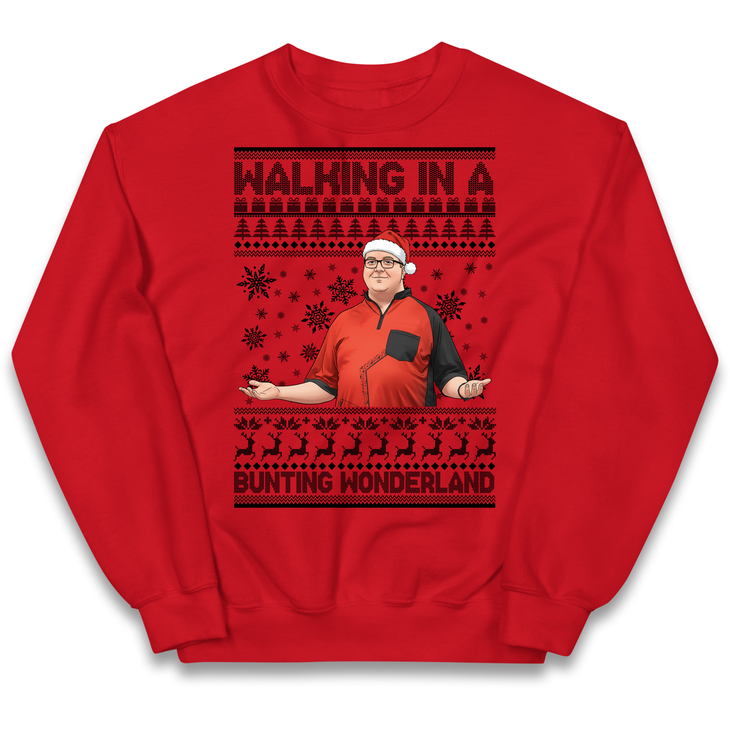 Bunting Wonderland Kids Sweatshirt