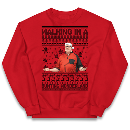 Bunting Wonderland Kids Sweatshirt