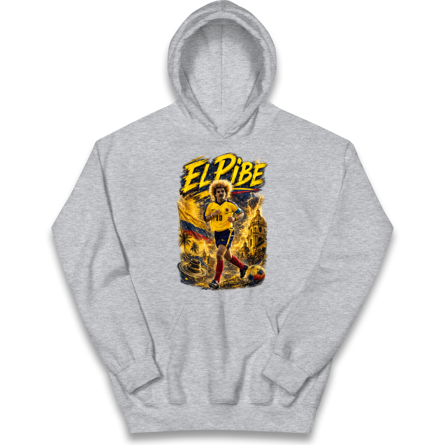 Carlos Valderrama Colombia Football Kids Hoodie